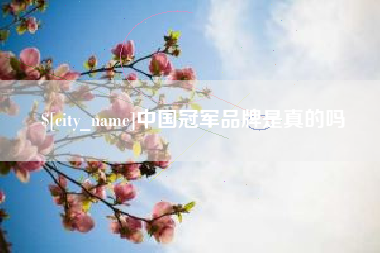 黄冈中国冠军品牌是真的吗