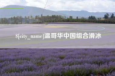 黄冈温哥华中国组合滑冰