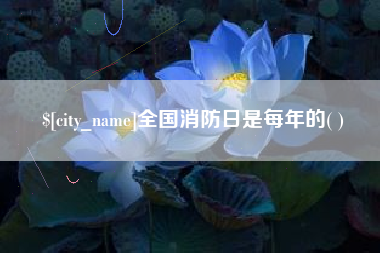 黄冈全国消防日是每年的( )