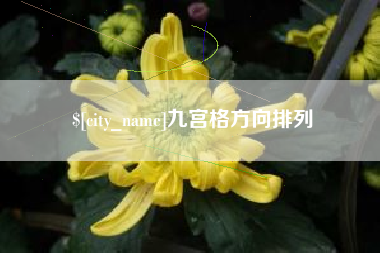 黄冈九宫格方向排列