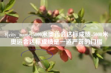 黄冈5000米奥运会达标成绩-5000米奥运会达标成绩是一道严苛的门槛
