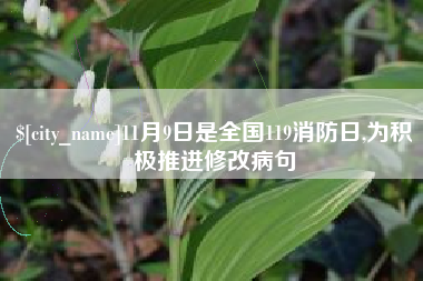 黄冈11月9日是全国119消防日,为积极推进修改病句