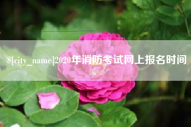 黄冈2020年消防考试网上报名时间