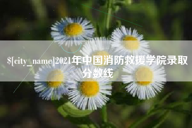 黄冈2021年中国消防救援学院录取分数线
