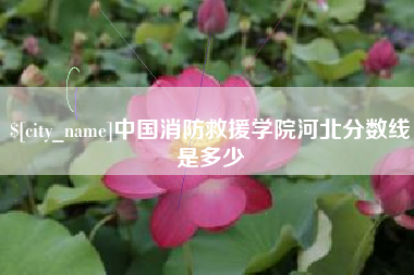 黄冈中国消防救援学院河北分数线是多少