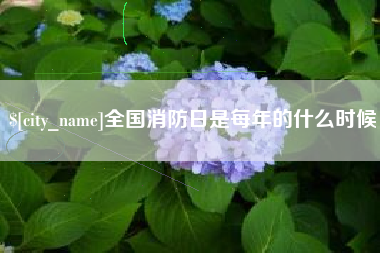 黄冈全国消防日是每年的什么时候