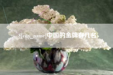 黄冈中国的金牌有几名