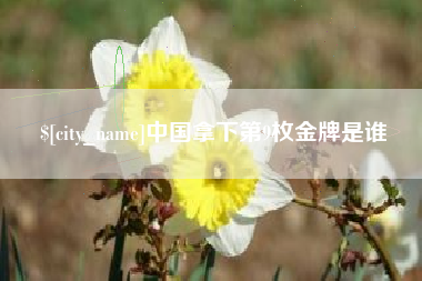 黄冈中国拿下第9枚金牌是谁