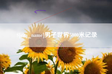黄冈男子世界5000米记录