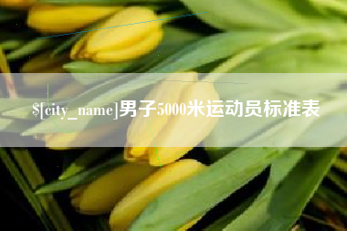 黄冈男子5000米运动员标准表