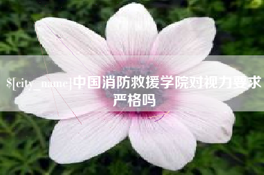 黄冈中国消防救援学院对视力要求严格吗