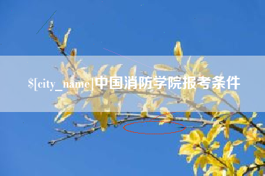 黄冈中国消防学院报考条件
