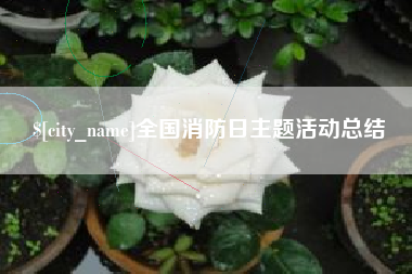 黄冈全国消防日主题活动总结