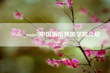黄冈中国消防救援学院介绍