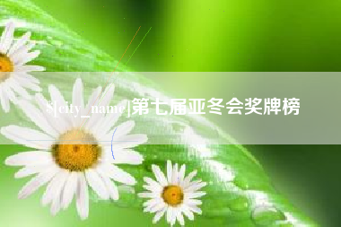 黄冈第七届亚冬会奖牌榜