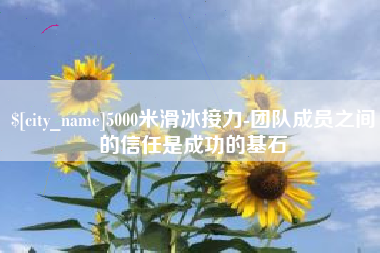 黄冈5000米滑冰接力-团队成员之间的信任是成功的基石