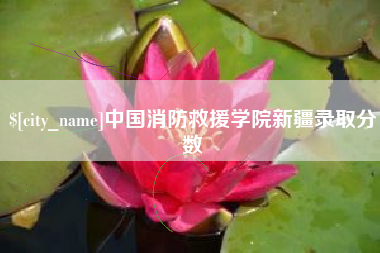 黄冈中国消防救援学院新疆录取分数