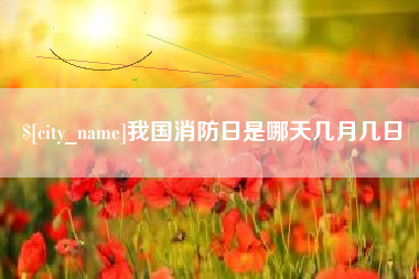 黄冈我国消防日是哪天几月几日