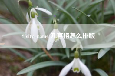 黄冈九宫格怎么排版
