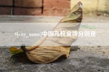 黄冈中国九枚金牌分别是