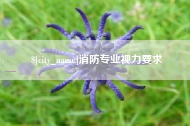 黄冈消防专业视力要求