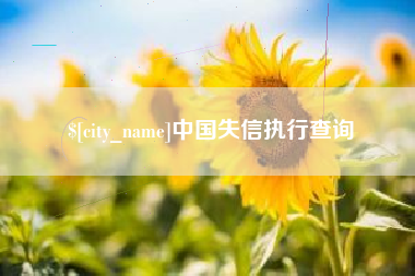黄冈中国失信执行查询
