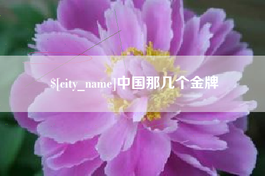 黄冈中国那几个金牌