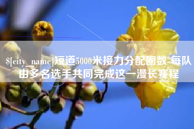 黄冈短道5000米接力分配圈数-每队由多名选手共同完成这一漫长赛程