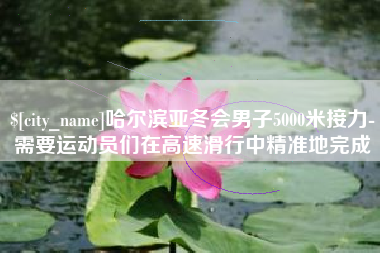 黄冈哈尔滨亚冬会男子5000米接力-需要运动员们在高速滑行中精准地完成