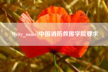 黄冈中国消防救援学院要求