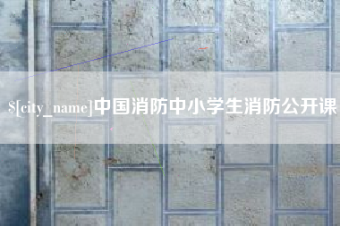 黄冈中国消防中小学生消防公开课