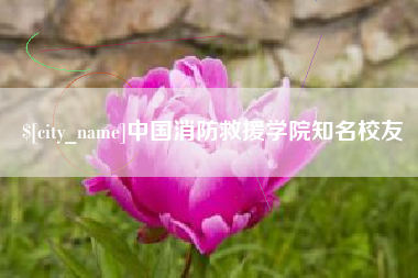 黄冈中国消防救援学院知名校友