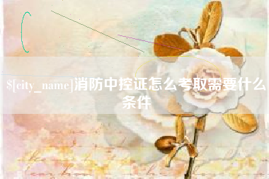 黄冈消防中控证怎么考取需要什么条件