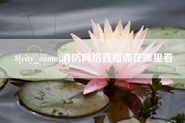 黄冈消防网络直播课在哪里看