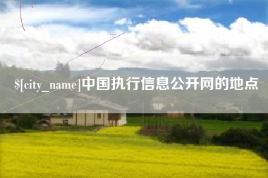 黄冈中国执行信息公开网的地点