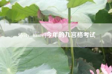 黄冈今年的九宫格考试