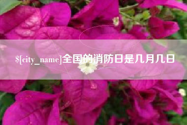 黄冈全国的消防日是几月几日