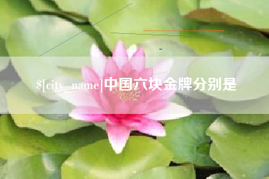 黄冈中国六块金牌分别是