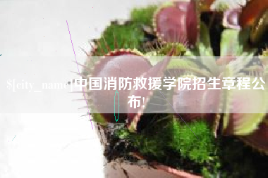 黄冈中国消防救援学院招生章程公布!